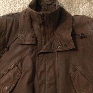 🎄SP! Thinsulate- Genuine Leather Jacket w/ removable liner.